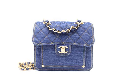 chanel 23s denim bag|chanel denim shopping bag.